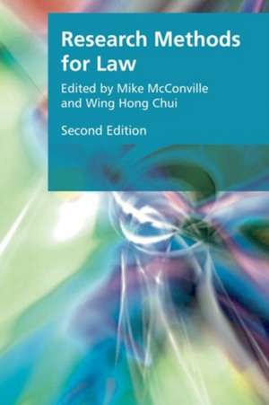 Research Methods for Law de Mike Mcconville