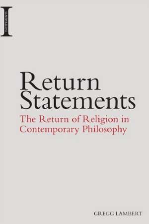 Lambert, G: Return Statements