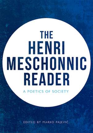 The Henri Meschonnic Reader de Henri Meschonnic