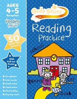 Gold Stars Reading Practice Ages 4-5 de Parragon