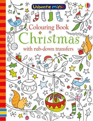 Colouring Book Christmas with rub-down transfers de Kirsteen Robson