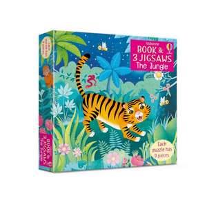 Usborne Book and 3 Jigsaws: The Jungle de Sam Taplin