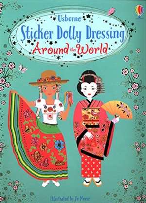 Sticker Dolly Dressing Around the World de Emily Bone