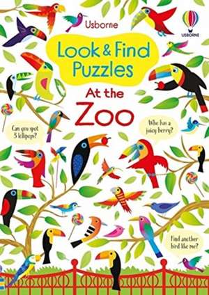 Look and Find Puzzles At the Zoo de Kirsteen Robson