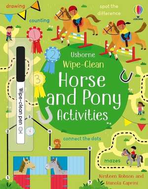 Wipe-Clean Horse and Pony Activities de Kirsteen Robson