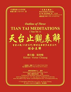 Outline of Three Tian Tai Meditations de Rev Zhi Yi Shi