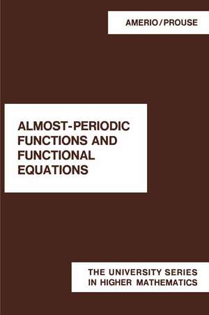 Almost-Periodic Functions and Functional Equations de L. Amerio