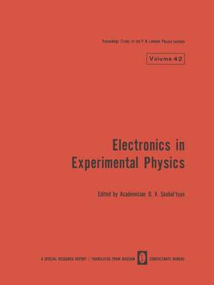 Electronics in Experimental Physics de D. V. Skobel tsyn