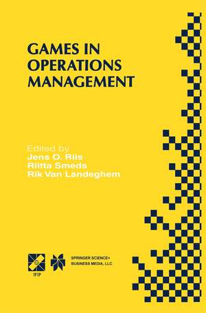 Games in Operations Management: IFIP TC5/WG5.7 Fourth International Workshop of the Special Interest Group on Integrated Production Management Systems and the European Group of University Teachers for Industrial Management EHTB November 26–29, 1998, Ghent, Belgium de Jens O. Riis