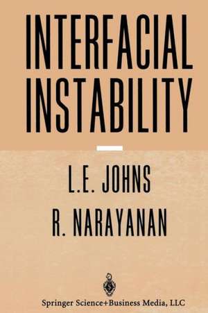 Interfacial Instability de Lewis E. Johns