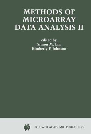 Methods of Microarray Data Analysis II: Papers from CAMDA ’01 de Simon M. Lin