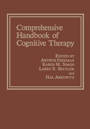 Comprehensive Handbook of Cognitive Therapy de Hal Arkowitz