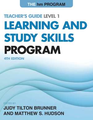 The hm Learning and Study Skills Program: Teacher's Guide Level 1 de Judy Tilton Brunner