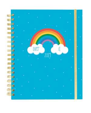 OVER IT 2019 LARGE SPIRAL BOUND DIARY de GRAPHIQUE