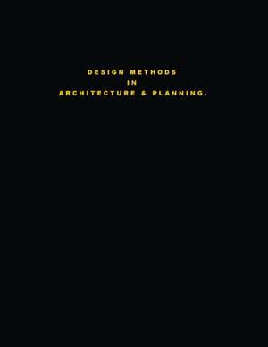 Design Methods in Architecture & Planning. "Design is Silent." de B. C. Glover. RIBA.