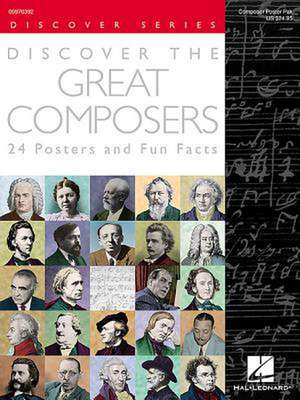 Discover the Great Composers (Set of 24 Posters) de Hal Leonard Publishing Corporation