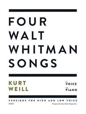 Four Walt Whitman Songs de Kurt Weill