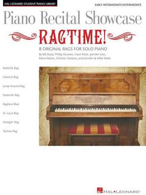 Piano Recital Showcase: Ragtime!: 8 Original Rags for Solo Piano de Hal Leonard Corp