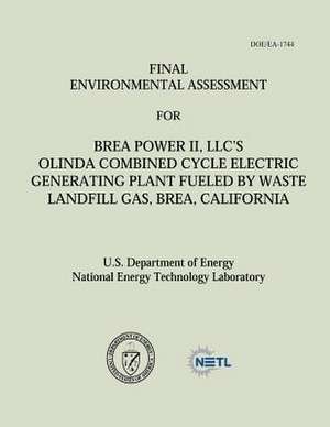 Final Environmental Assessment for Brea Power II, LLC's Olinda Combined Cycle Electric Generating Plant Fueled by Waste Landfill Gas, Brea, California de U. S. Department of Energy