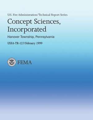 Concept Sciences, Incorporated- Hanover Township, Pennsylvania de U. S. Department of Homeland Security