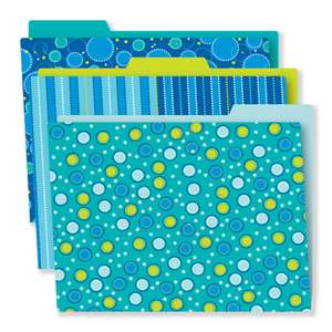 Bubbly Blues File Folders de Carson-Dellosa Publishing