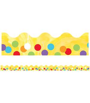 Celebrate Learning Confetti Scalloped Borders de Carson-Dellosa Publishing