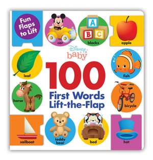 Disney Baby 100 First Words Lift-the-Flap de Disney Book Group