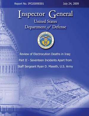 Review of Electrocution Deaths in Iraq de Inspector General