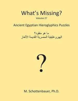 What's Missing?: Ancient Egyptian Hieroglyphics Puzzles de M. Schottenbauer