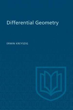 Differential Geometry de Erwin Kreyszig