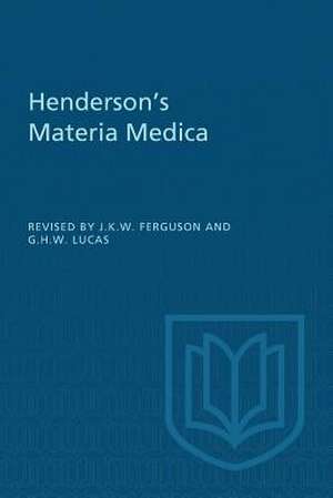 Henderson's Materia Medica de Ferguson, James K. W.