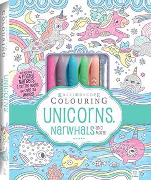 Kaleidoscope Pastel Colouring Kit: Unicorns, Narwhals, More de Hinkler Books Hinkler Books