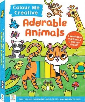 Colour Me Creative: Adorable Animals de Hinkler Books