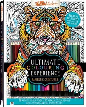 Ultimate Colouring Experience: Majestic Creatures Kit de Hinkler Books