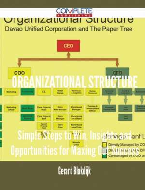 Organizational Structure - Simple Steps to Win, Insights and Opportunities for Maxing Out Success de Gerard Blokdijk