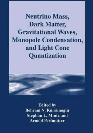 Neutrino Mass, Dark Matter, Gravitational Waves, Monopole Condensation, and Light Cone Quantization de Behram N. Kursunogammalu