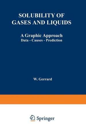 Solubility of Gases and Liquids: A Graphic Approach Data — Causes — Prediction de W. Gerrard