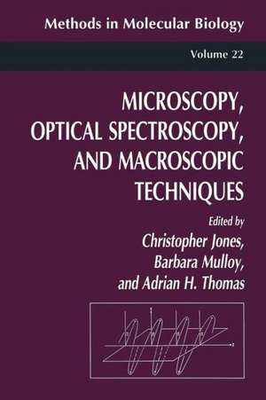 Microscopy, Optical Spectroscopy, and Macroscopic Techniques de Christopher Jones