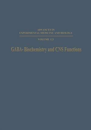 GABA—Biochemistry and CNS Functions de Paul Mandel