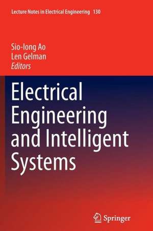 Electrical Engineering and Intelligent Systems de Sio Iong Ao