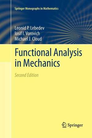 Functional Analysis in Mechanics de Leonid P. Lebedev