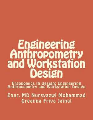 Engineering Anthropometry and Workstation Design de Engr MD Nursyazwi Mohammad