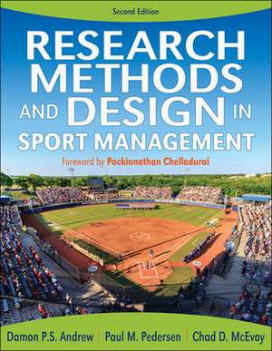 Research Methods and Design in Sport Management de Damon P.s. Andrew