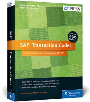 SAP Transaction Codes: Your Quick Reference to Transactions in SAP Erp de Venki Krishnamoorthy