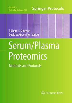 Serum/Plasma Proteomics de Richard J. Simpson