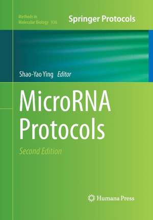 MicroRNA Protocols de Shao-Yao Ying