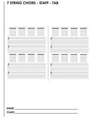 7 String Chord - Staff - Tab de Joe Dolan