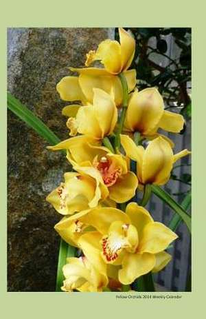 Yellow Orchids 2014 Weekly Calendar de K. Rose