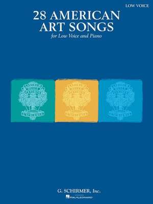 28 American Art Songs: Low Voice and Piano de Hal Leonard Corp