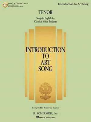 Introduction to Art Song for Tenor de Hal Leonard Publishing Corporation